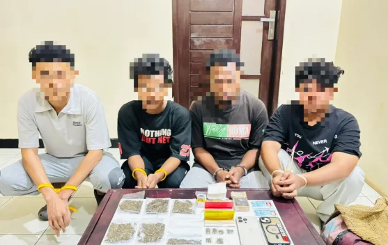 Polres Teluk Bintuni Sita 30,5 Gram Ganja, Empat Orang Diamankan