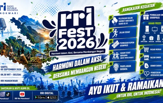 Usung Tema Harmoni dalam Aksi, RRI Fest 2026 Siap Manjakan Warga Manokwari