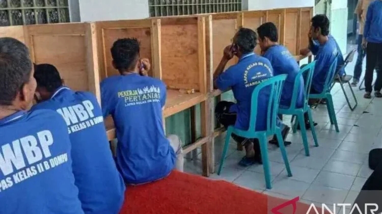Jaga Psikologi Warga Binaan, Lapas Dompu Buka Wartelsuspas