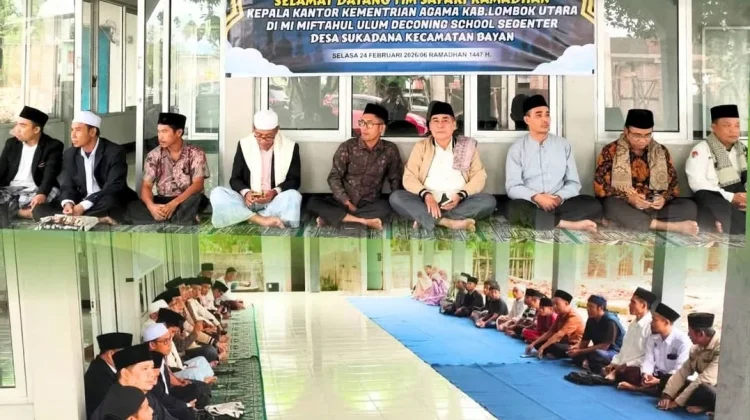 Kemenag Lombok Utara Safari Ramadan di Bayan, Serahkan Wakaf Al-Qur’an dan Bantuan
