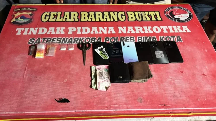 Polres Bima Kota Ungkap Kasus Sabu, Enam Orang Diamankan