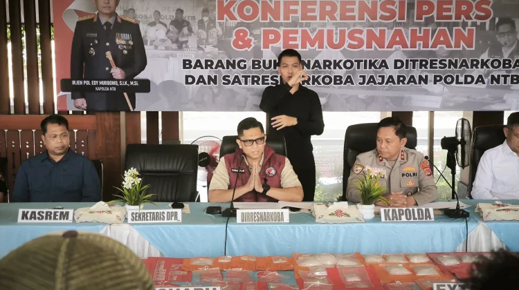Polda NTB Sita Rp3 Miliar Lebih Hasil Peredaran Narkoba Selama Dua Bulan
