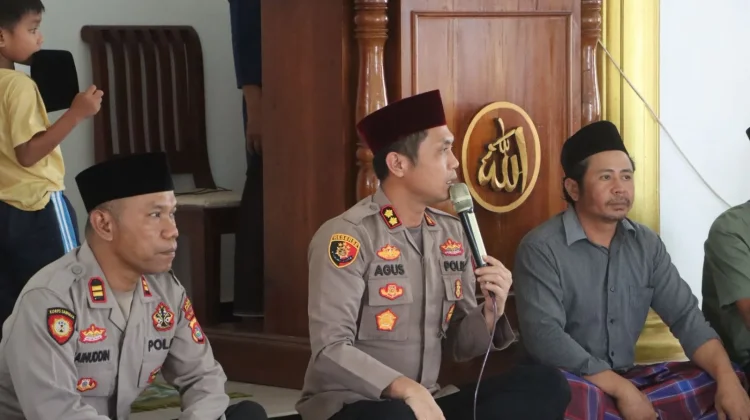 Sejukkan Ramadan, Polres Lombok Utara Perkuat Silaturahmi lewat Safari Jum’at