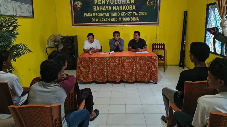 Satresnarkoba Polres Bima Ajak Warga Monta Jadi Garda Terdepan Perangi Narkoba