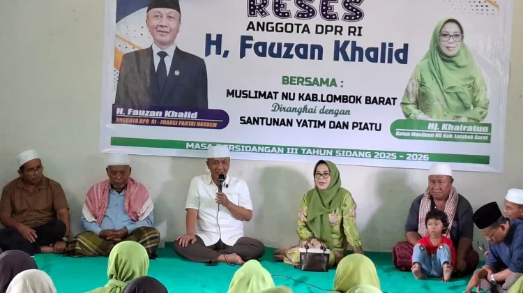 Anggota DPR RI Fauzan Khalid Santuni Anak Yatim dan Lansia saat Reses di Lobar