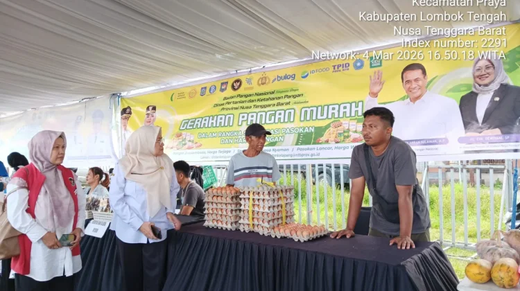 GPM di Kopang, Pemprov NTB Jual Pangan di Bawah Harga Pasar