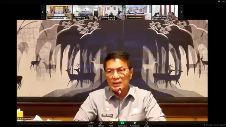 Perkuat Kinerja dan Pelayanan Publik, Kemenkum NTB Ikuti Anev Kinerja