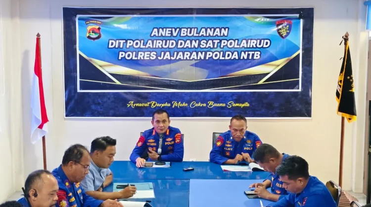 Ditpolairud Polda NTB Gelar Anev, Kesiapan Operasi Ketupat Rinjani