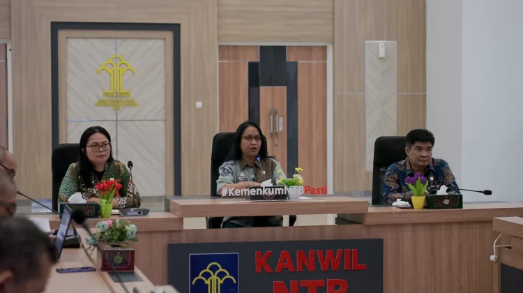 Perkuat Kinerja, Kemenkum NTB Gelar Evaluasi Triwulan I