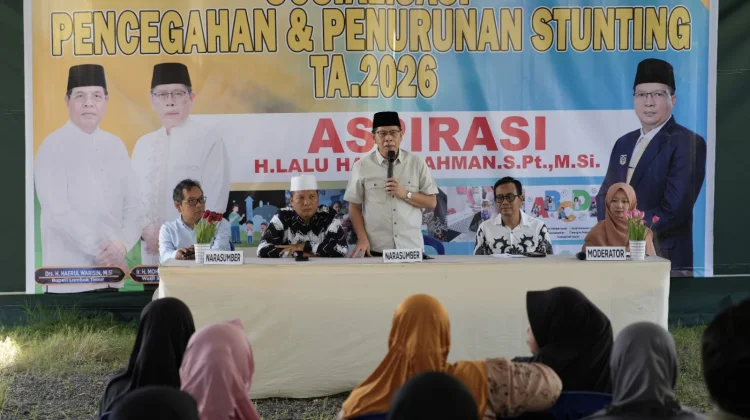 Wabup Lotim Buka Sosialisasi Pencegahan Stunting di Masbagik Utara Baru