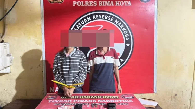 Dua Terduga Pengedar Sabu di Lambu Diamankan Polres Bima Kota
