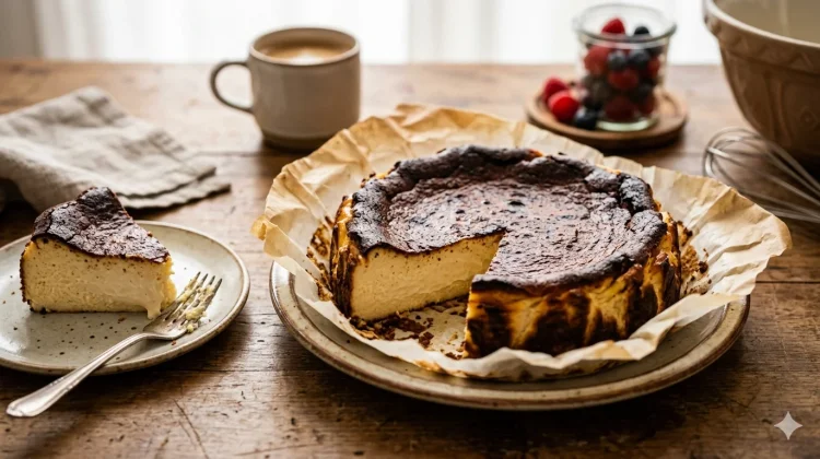 Resep Burnt Cheesecake: Si Gosong yang Lumer di Mulut!