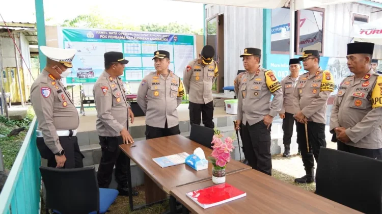 Polres Loteng Dirikan Pos Pengamanan Operasi Ketupat Rinjani di Titik Strategis
