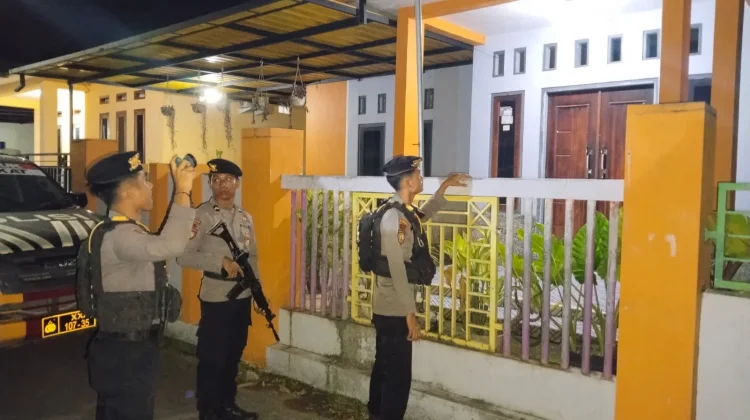 Polres Bima Kota Patroli di Rumah Kosong yang Ditinggal Mudik