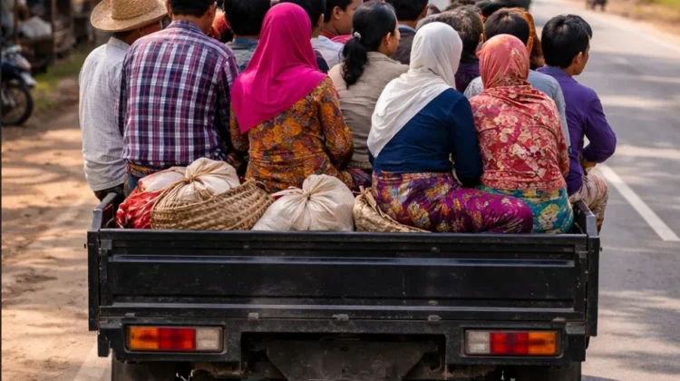Polisi Berlakukan Aturan Keras Mobil Bak Terbuka Angkut Orang saat Lebaran Topat