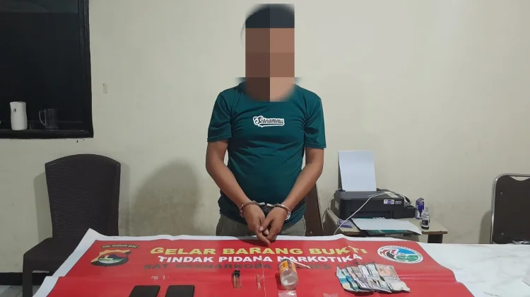 Satresnarkoba Polres Lombok Timur, Amankan Terduga Pengedar Sabu di Terara