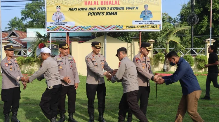 Hangatnya Lebaran di Mapolres Bima, Kapolres Perkuat Soliditas Personelnya