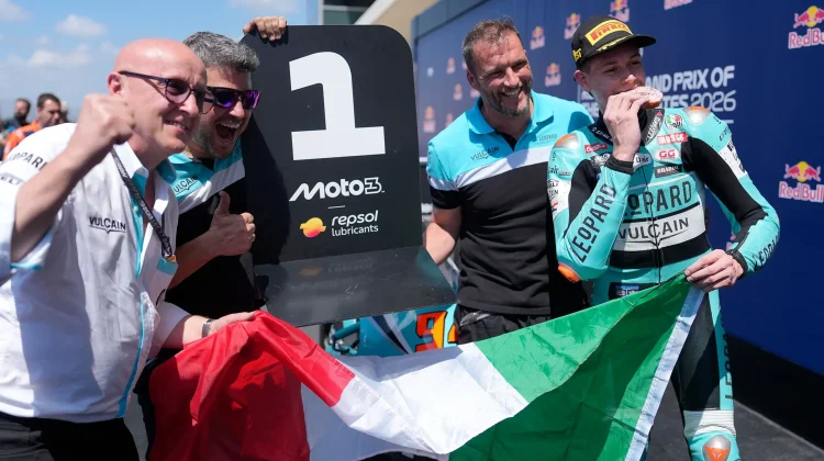 Guido Pini Tampil Cerdik, Rebut Podium Tertinggi Moto3 di Amerika