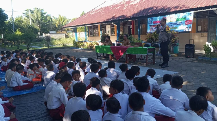 Polisi Sosialisasikan Anti-Bullying di SDN 46 Ampenan, Libatkan 183 Siswa