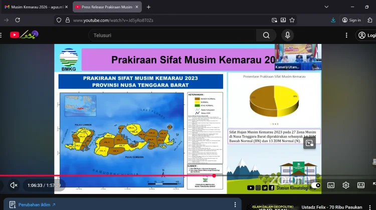 Kemarau 2026 NTB Lebih Maju, Lebih Kering, Lebih Panjang