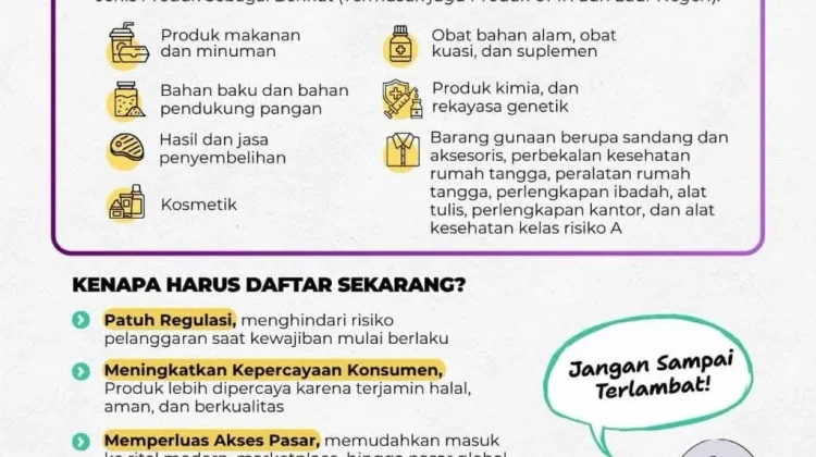 Pelaku Usaha Diminta Segera Urus Sertifikasi Halal sebelum Tenggat 2026