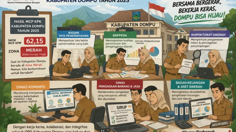 Masuk Zona Merah MCP 2025, Dompu Target Naik Status