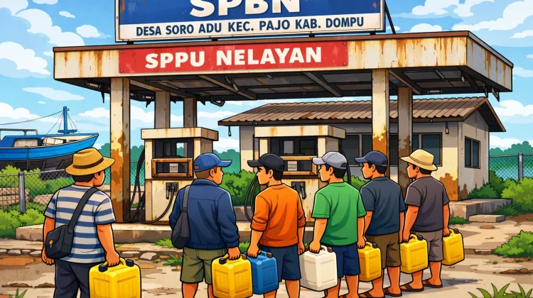 SPBU Nelayan di Pantai Soro Adu Tak Pernah Beroperasi