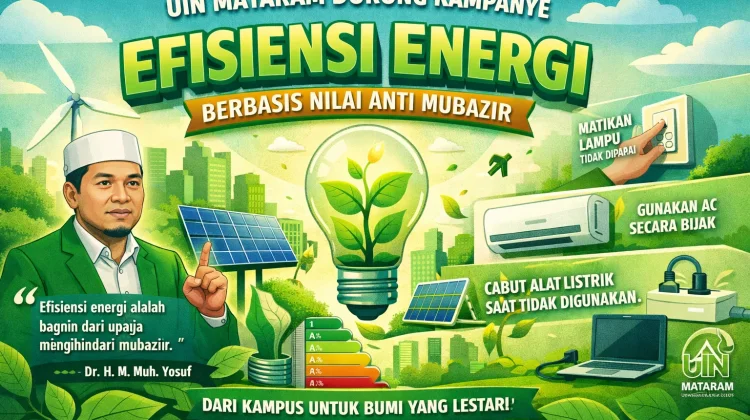 UIN Mataram Dorong Kampanye Efisiensi Energi Berbasis Nilai Anti Mubazir