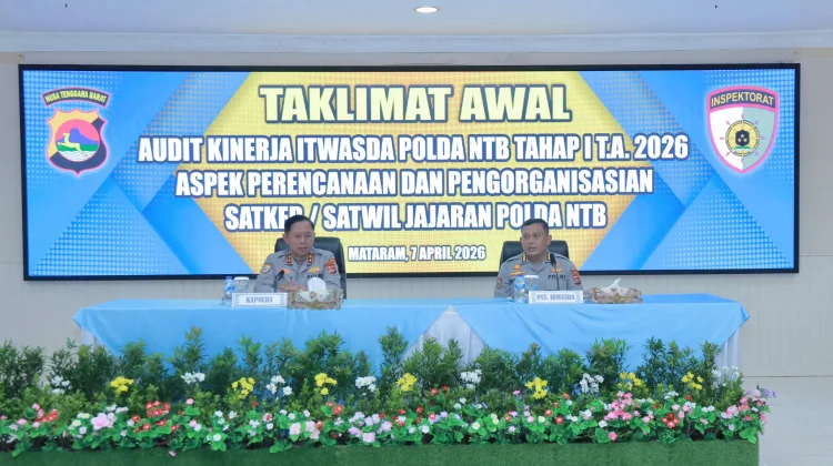 Kapolda NTB Buka Taklimat Awal Audit Kinerja Itwasda 2026