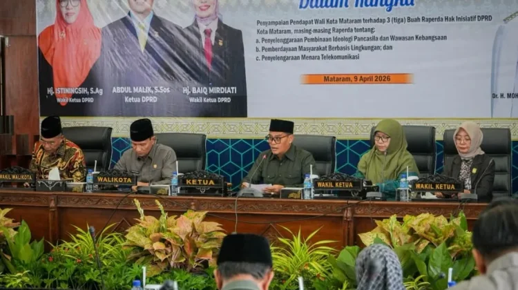 Tiga Raperda Inisiatif DPRD, Dinilai Perkuat Arah Pembangunan Mataram