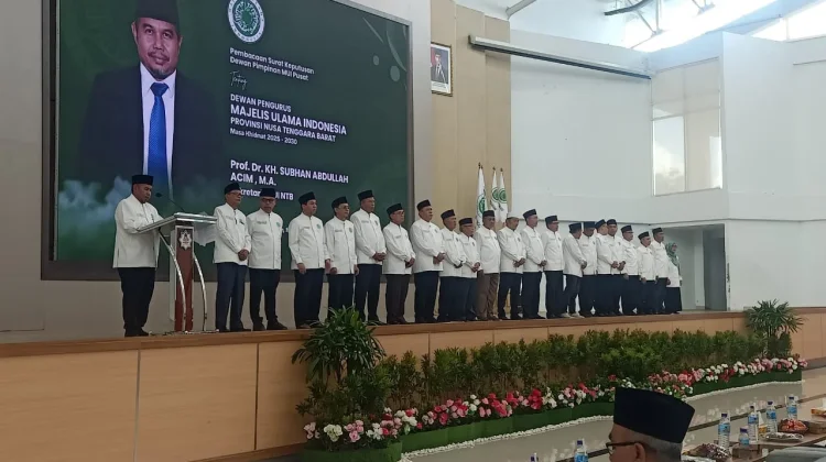 Kanwil Kemenkum NTB Hadiri Pengukuhan MUI NTB 2025–2030