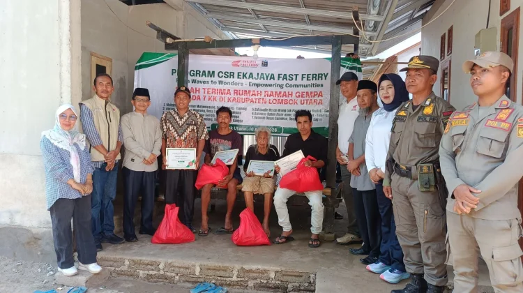 Dari CSR ke Aksi Nyata, PT Eka Jaya Bantu Warga Lombok Utara Miliki Hunian Layak