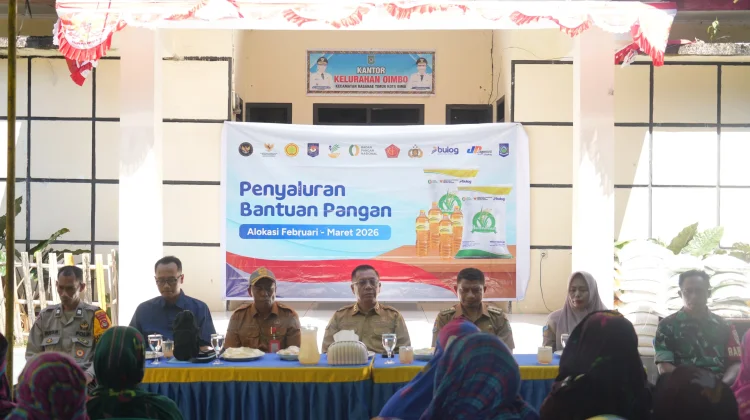 Pemkot Bima Salurkan Bantuan Pangan Tahap I di Kelurahan Oi Mbo