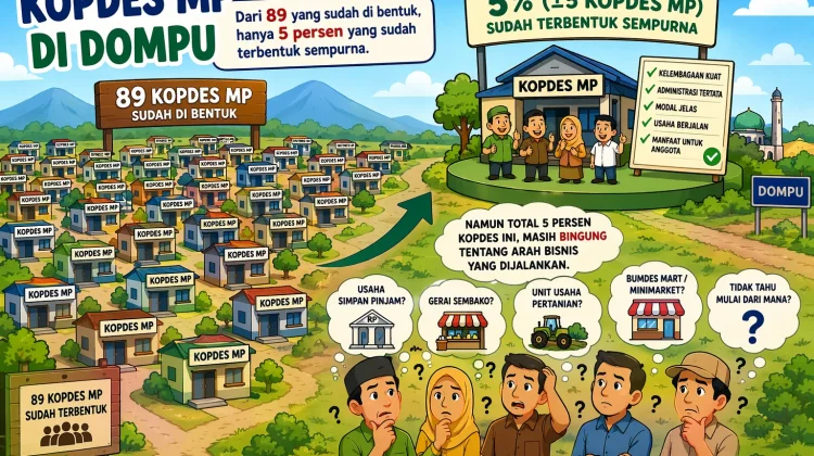 Kopdes Merah Putih di Dompu Dinilai Belum Berdampak Signifikan
