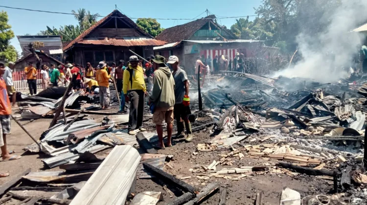 Empat Rumah di Bima Ludes Terbakar, Kerugian Capai Rp230 Juta