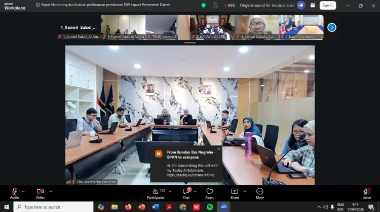 Ikuti Monitoring IRH 2026, Kemenkum NTB Percepat Verifikasi