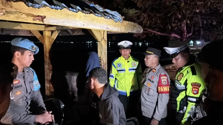 Patroli tengah Malam, Satlantas Polres Bima Sisir Jalur Rawan Cegah Balap Liar