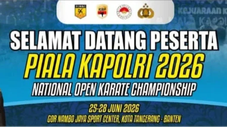 Karate Piala Kapolri 2026 Dibuka, Kuota Peserta Terbatas