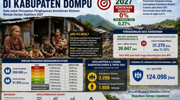 39.847 Warga Dompu Masuk Desil 1