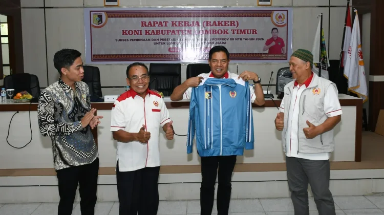 Bupati Lotim Buka Raker KONI, Tekankan Pembinaan Atlet dan Loyalitas