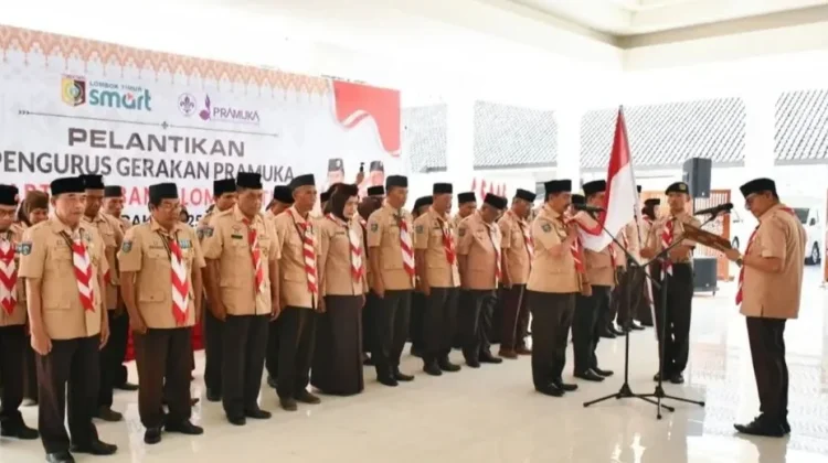 Bupati Lombok Timur Lantik 50 Pengurus Pramuka, Tekankan Tanggung Jawab Moral