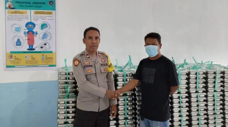 Bhabinkamtibmas Polres Bima Tinjau Dapur MBG dan Kawal Pendistribusian