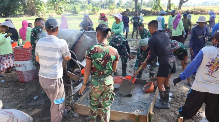 Pembangunan Jembatan Gantung Garuda Gontar Capai 40 Persen