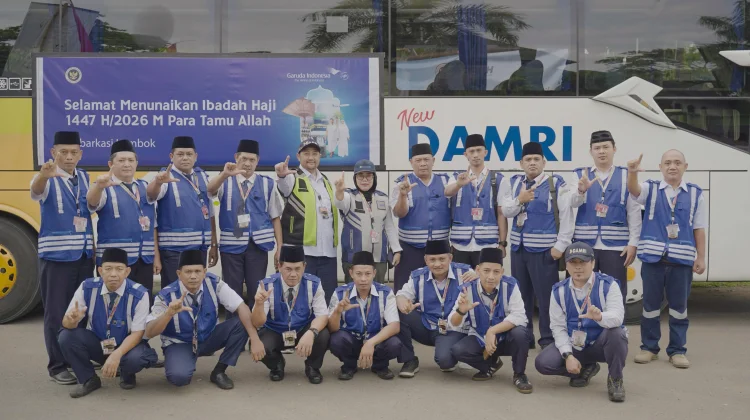 Operasikan 10 Bus, DAMRI NTB Sukses Berangkatkan 5.862 Jemaah Haji
