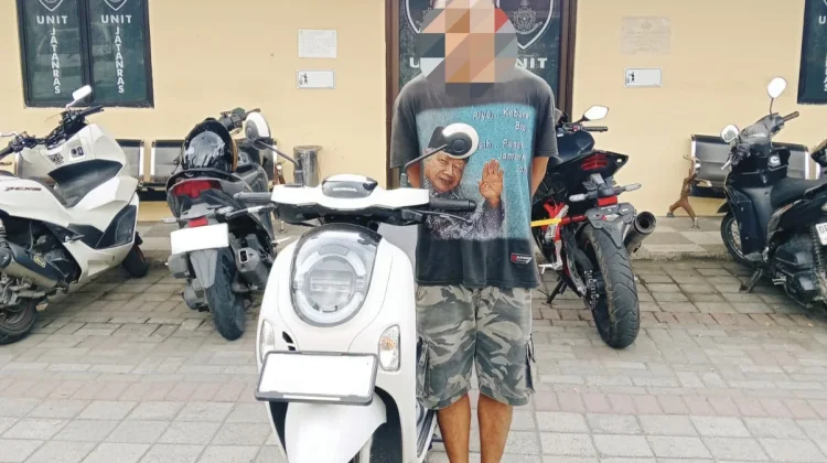 Polisi Tangkap Terduga Pencuri Motor di Dayen Peken, Korban Tetangga Sendiri