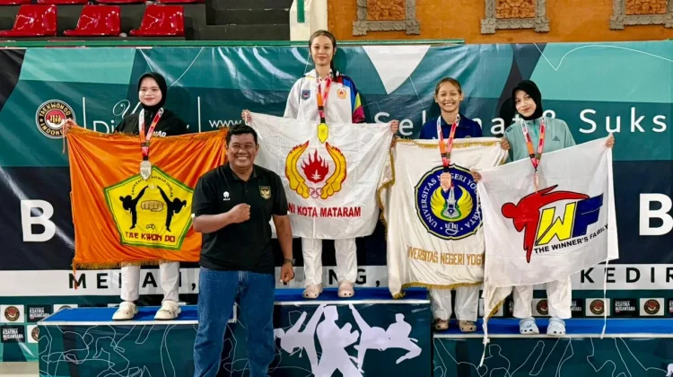 Bersaing dengan Atlet Nasional, Atlet Taekwondo Mataram Bawa Pulang Dua Emas