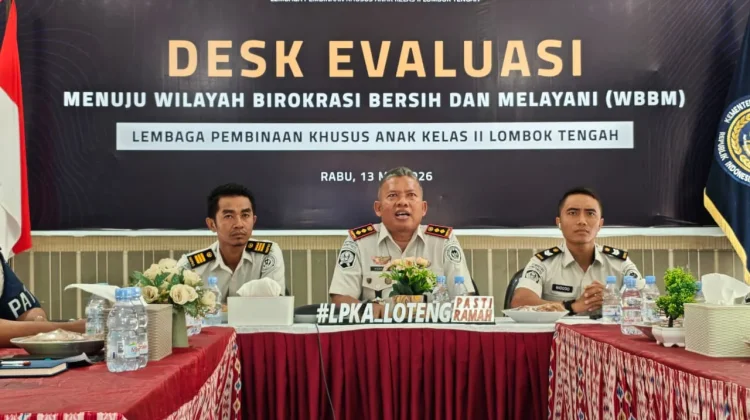 LPKA Lombok Tengah, Jalani Desk Evaluasi menuju Predikat WBBM