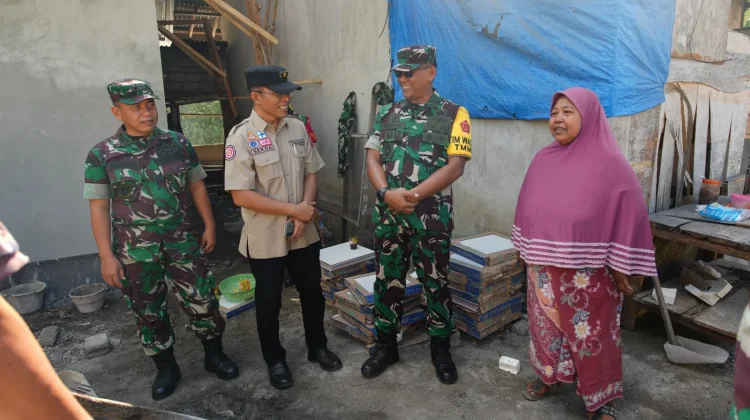 Sekda Lotim Hadiri Kunjungan Tim Wasev TMMD ke-128 Suralaga