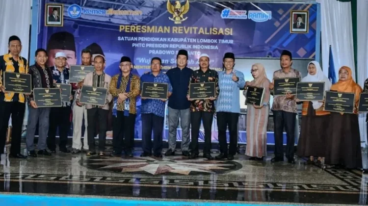 Mendikdasmen Resmikan Revitalisasi  Sekolah di Lombok Timur