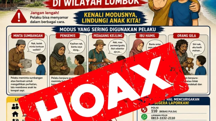 Flyer Penculikan Anak Hoaks, Warga Diminta Tidak Terprovokasi